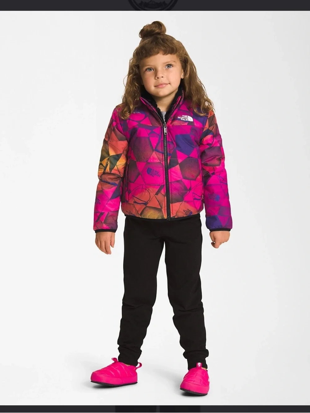 The Northface mossbud reversible jacket Mr. Pink Pink Expedition